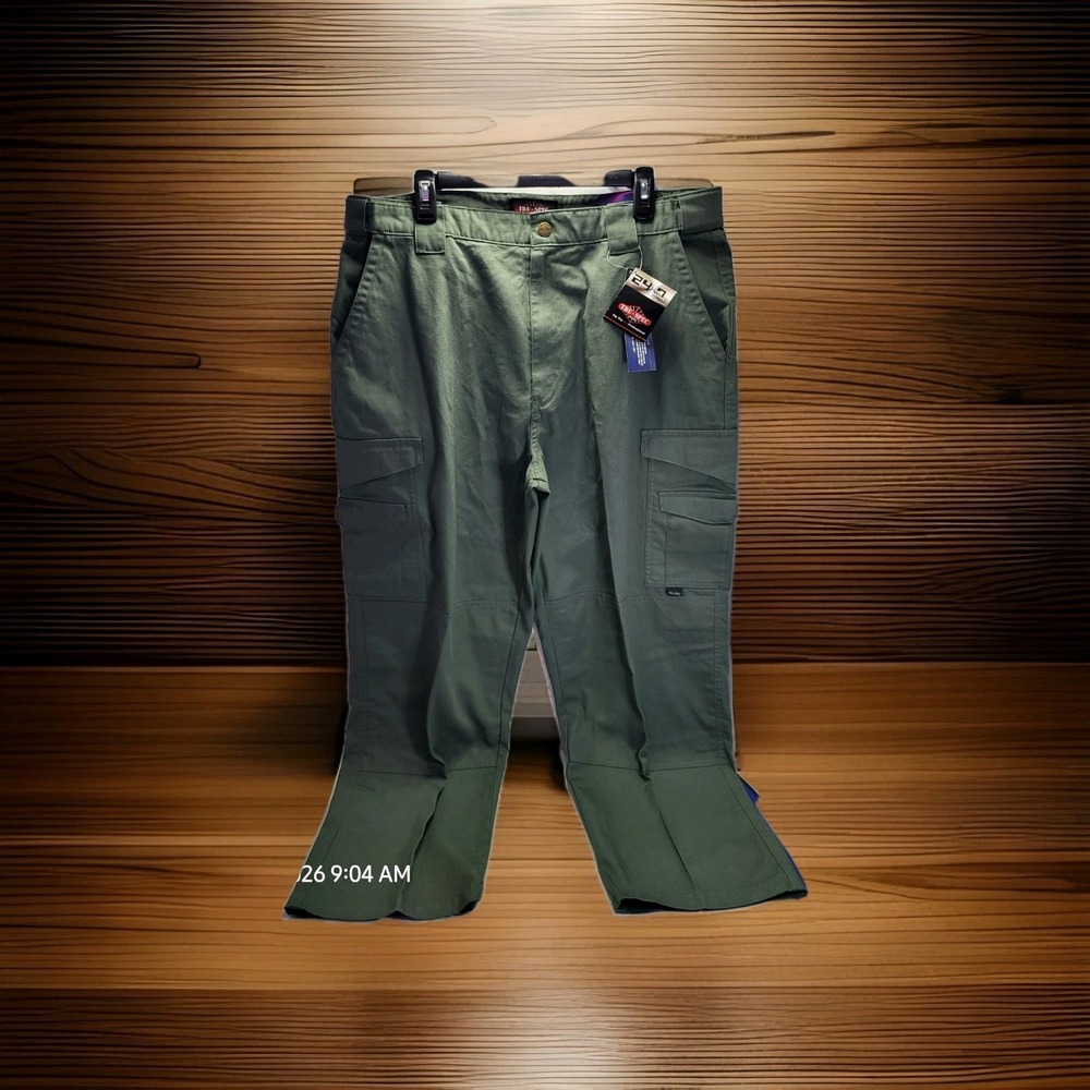 Tru-Spec 24-7 Series Tactical Pants Mens 38x30 Olive Green Cargo Ripstop New
